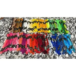 85 Skeins J&P Coats Embroidery Floss Premium Variety Colors Thread Craft Lot